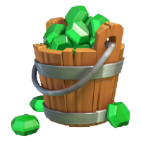 Unlimited gems bucket icon